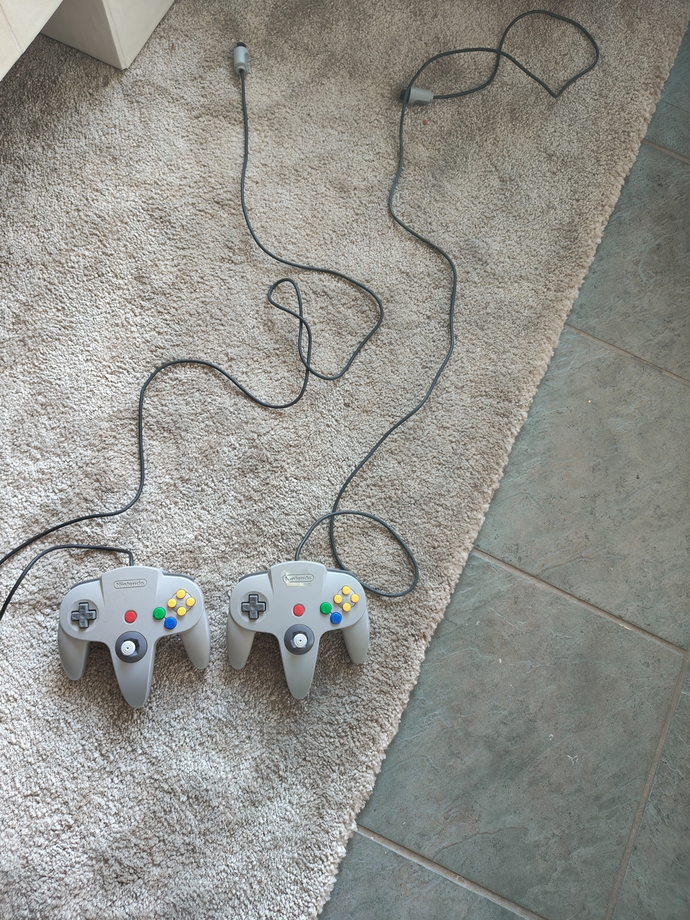 Nintendo N64 Grey Wired Controller - Gray